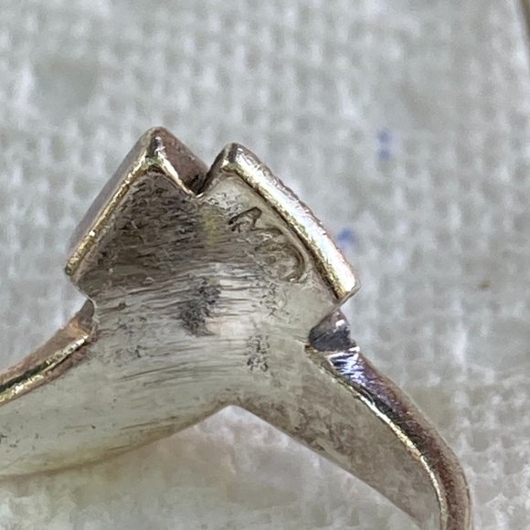 MO onyx and marcasite wrap-around sterling silver ring - Picture 5 of 7